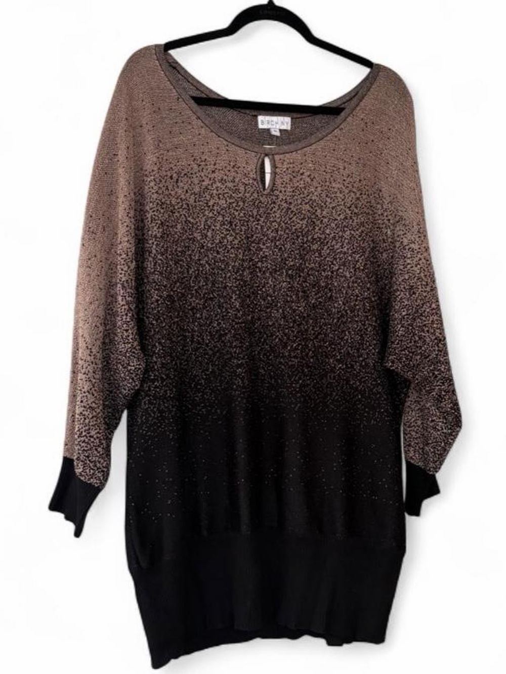 Brown Ombre Sparkle Women's Sweater